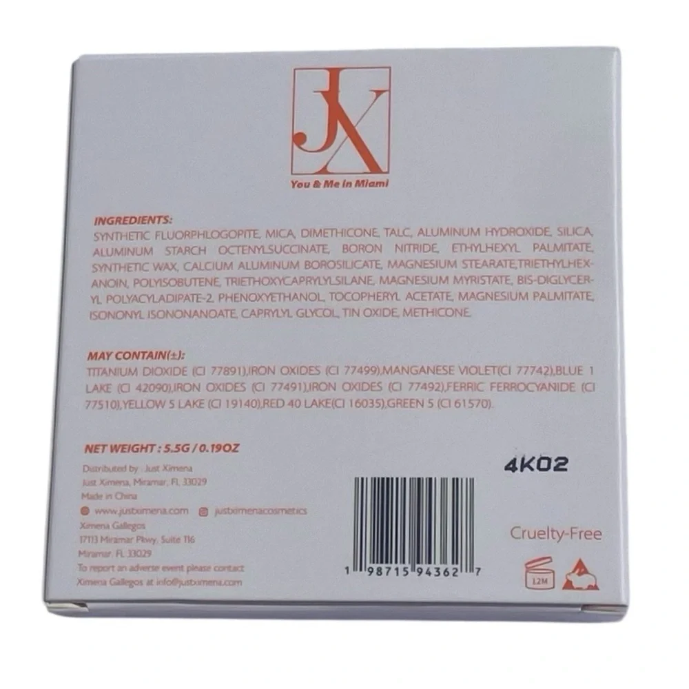 JUST XIMENA You & Me in Miami Eyeshadow Palette Full‎ Size NIB